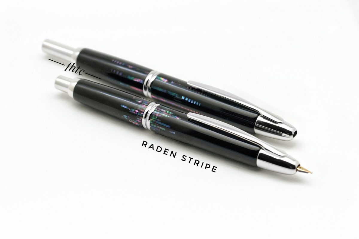 Pilot Vanishing Point Fountain Pen - Raden Water Surface - Rhodium